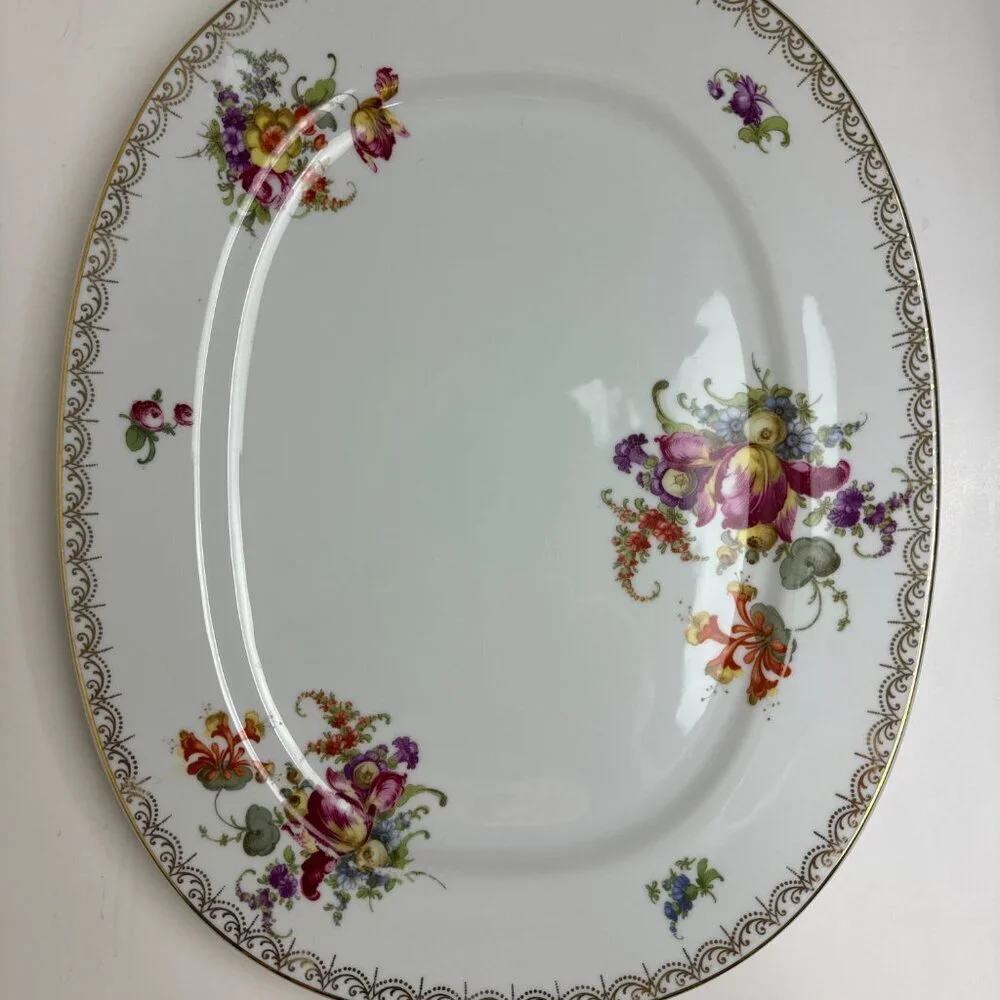 VTG Bavaria Germany H&C Heinrich & CO Set of 2 Large Serving Dish 